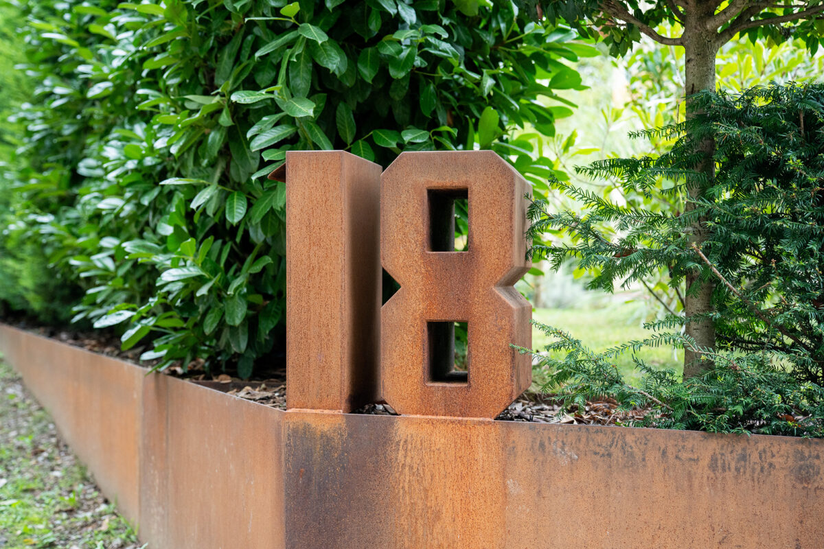 numéro maison décoratif acier